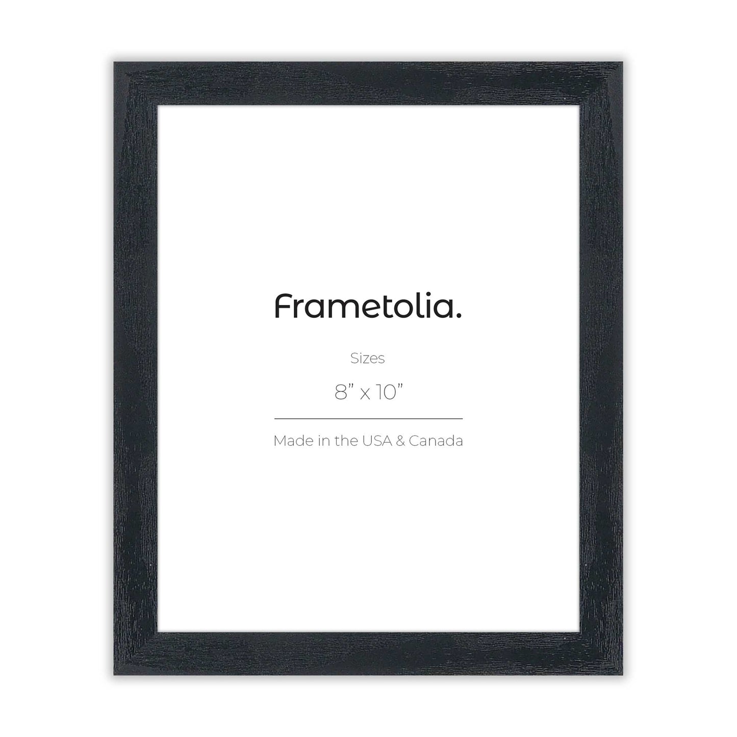 Opaque Black Narrow Width Wall Frame