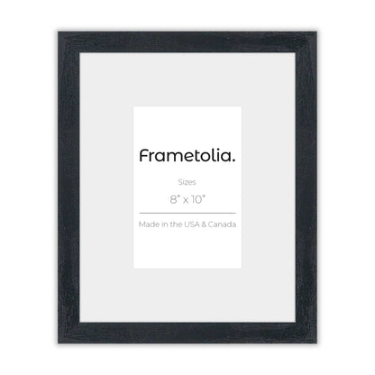 Opaque Black Narrow Width Wall Frame