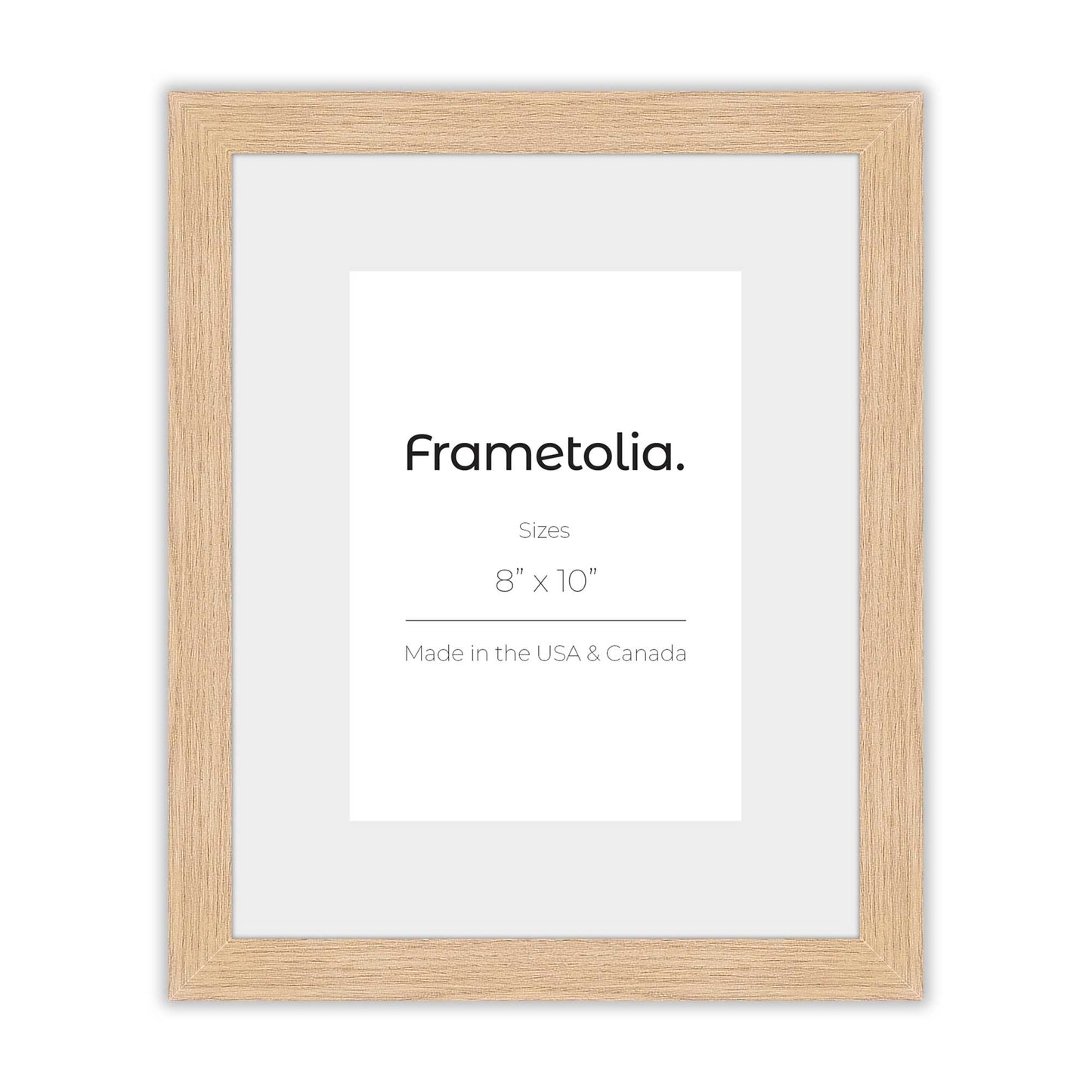 Natural Frame With Custom Print