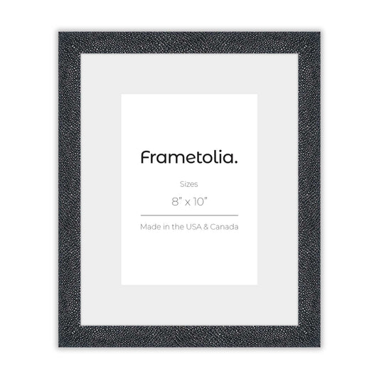 Ash Shagreen Frame With Custom Print