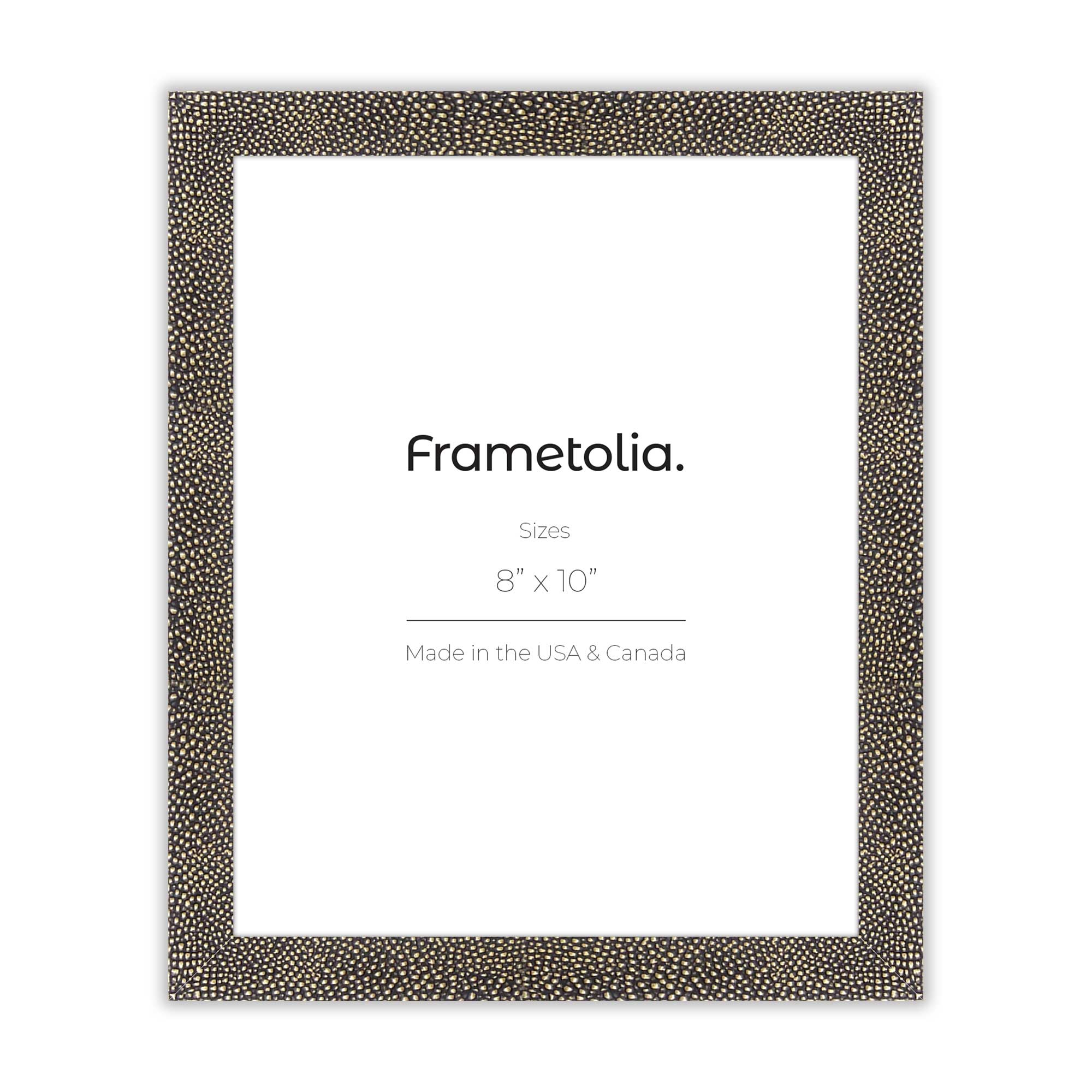 gold shagreen narrow width wall frame