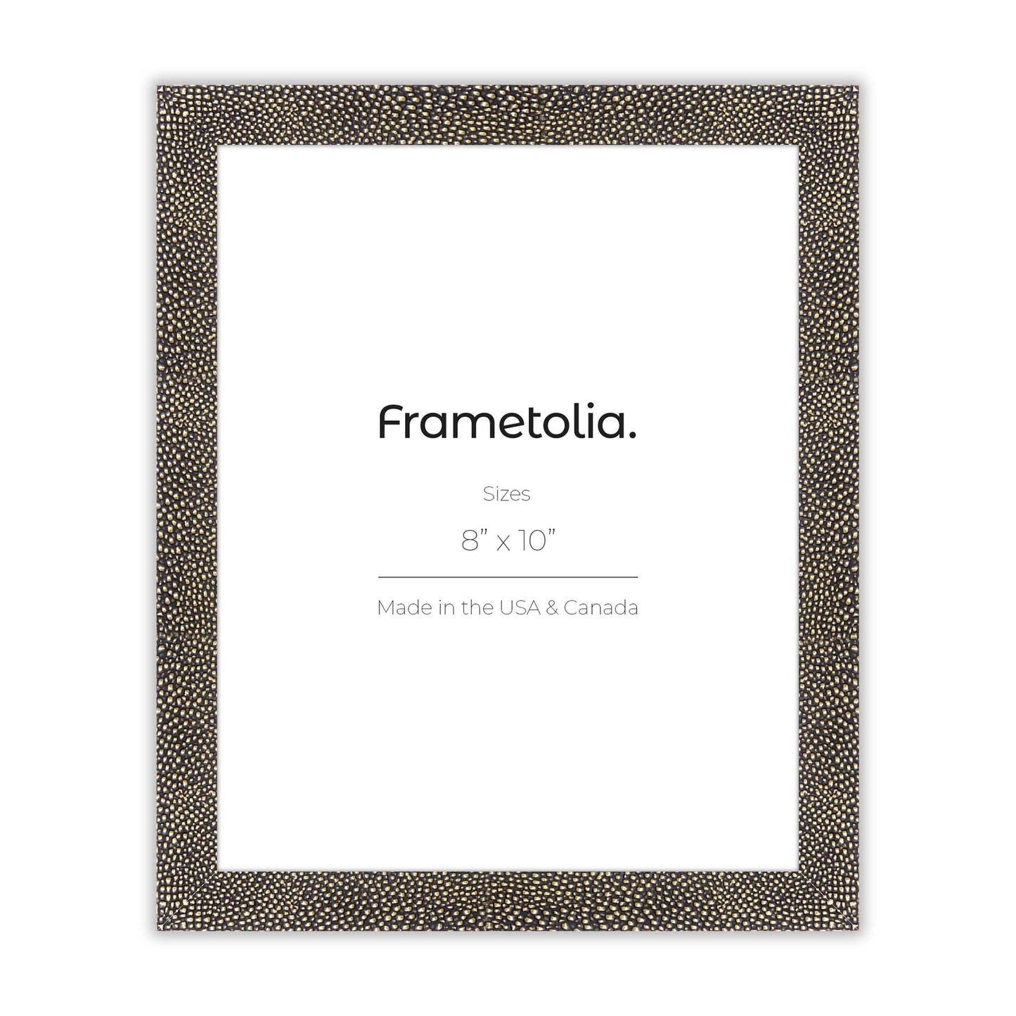 Gold Shagreen Frame With Custom Print