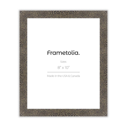 Gold Shagreen Frame With Custom Print