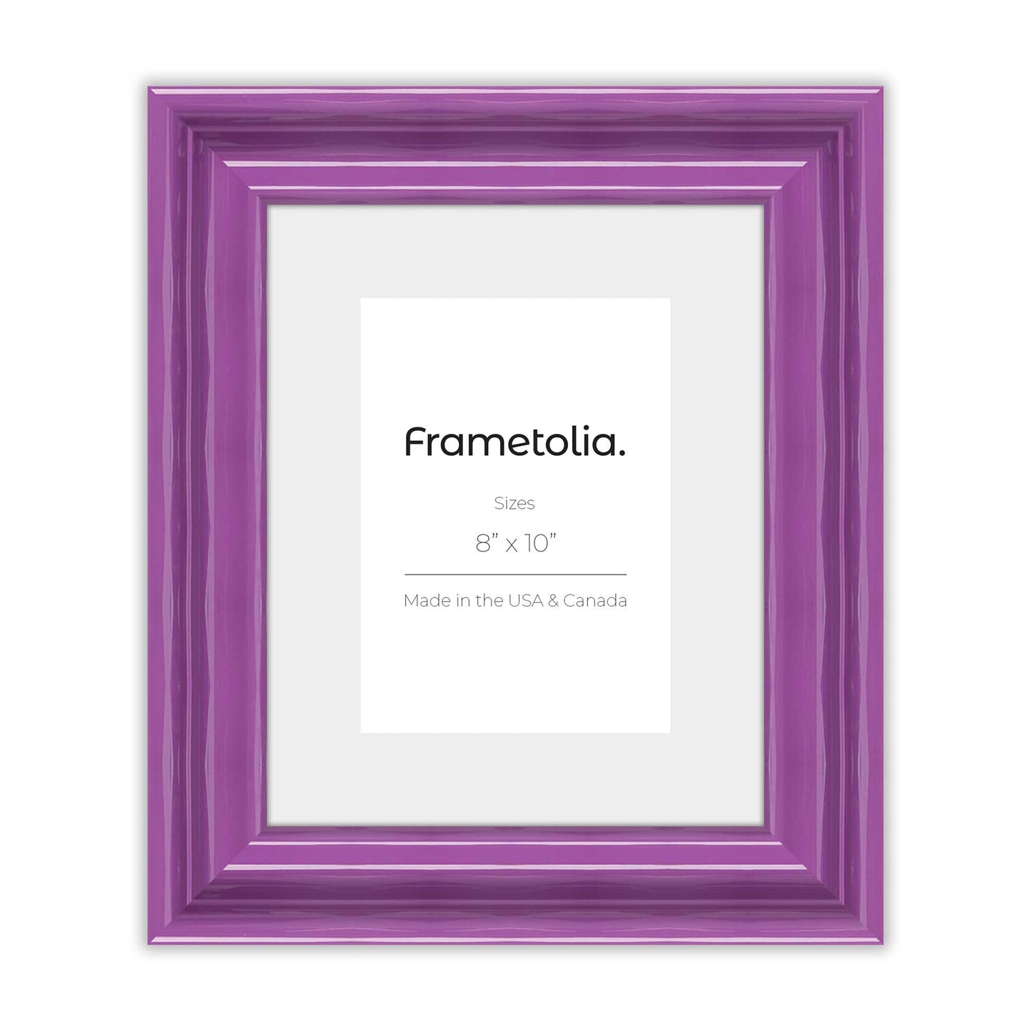 Royal Lilac Frame With Custom Print