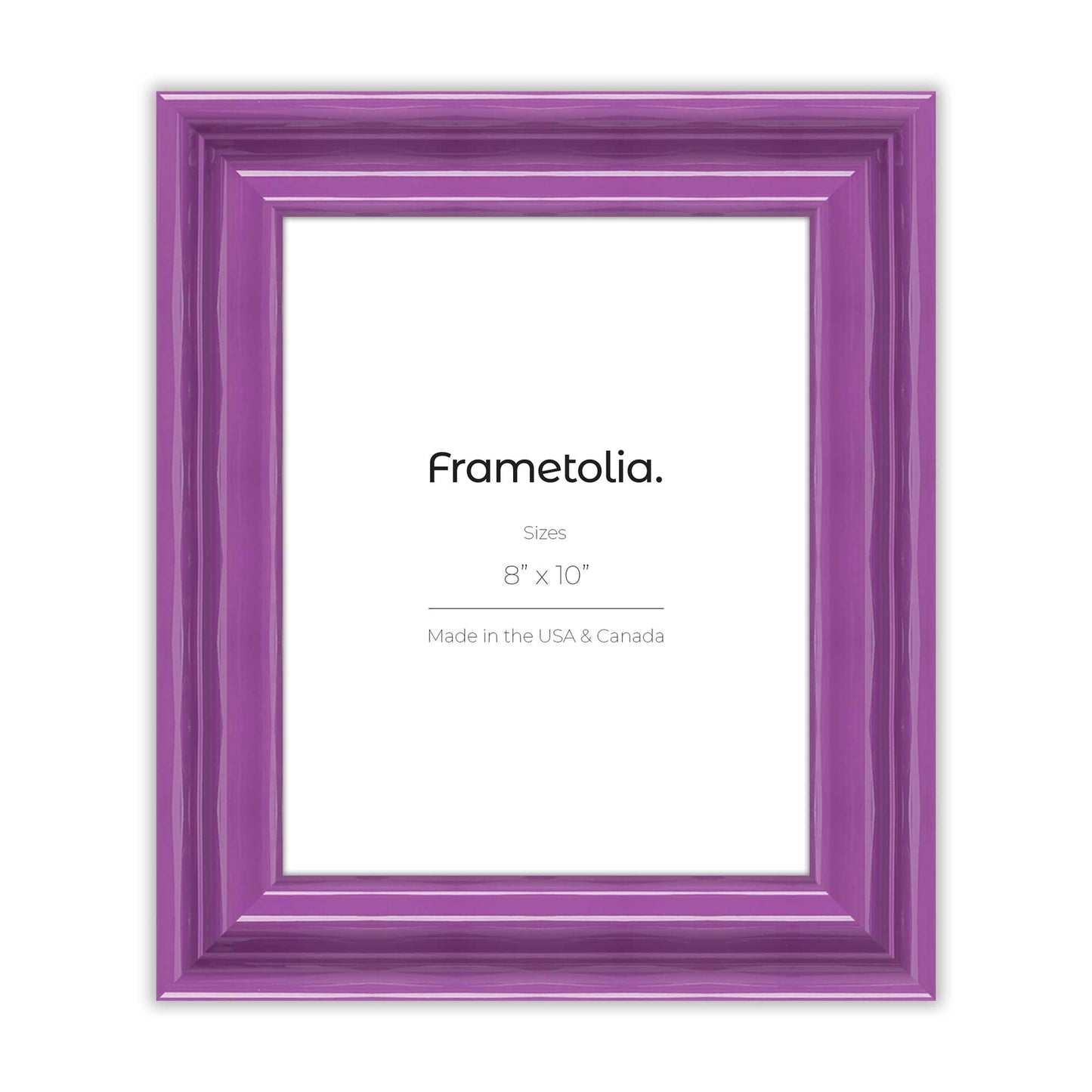 Royal Lilac Frame With Custom Print