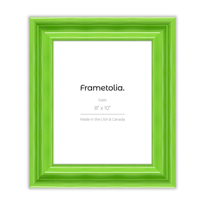 Fresh Lime Gloss Wide Width Wall Frame