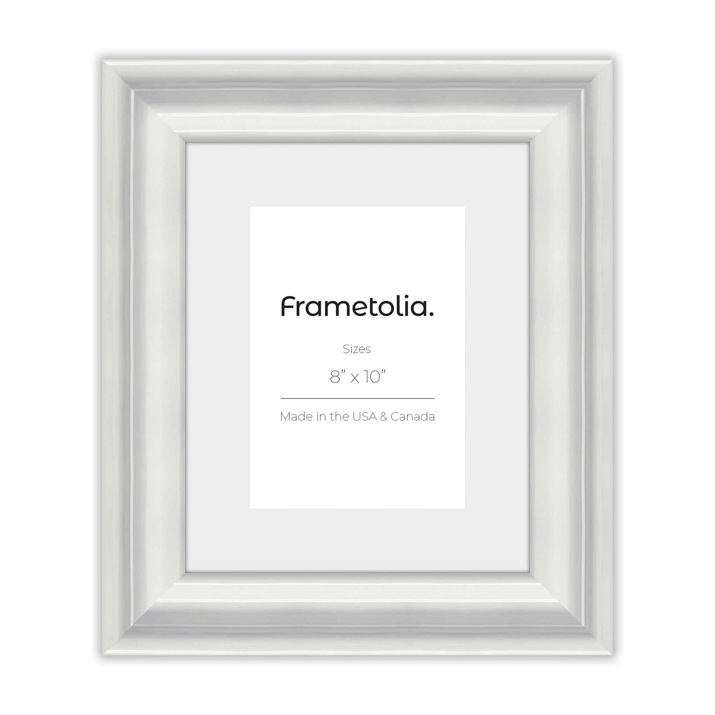 Electric White Gloss Frame With Custom Print