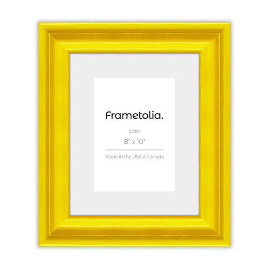 Sunburst Yellow Frame With Custom Print