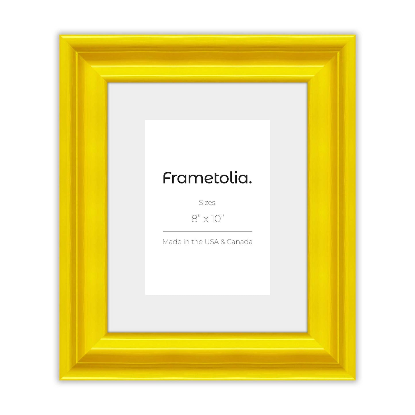 Sunburst Yellow Frame With Custom Print