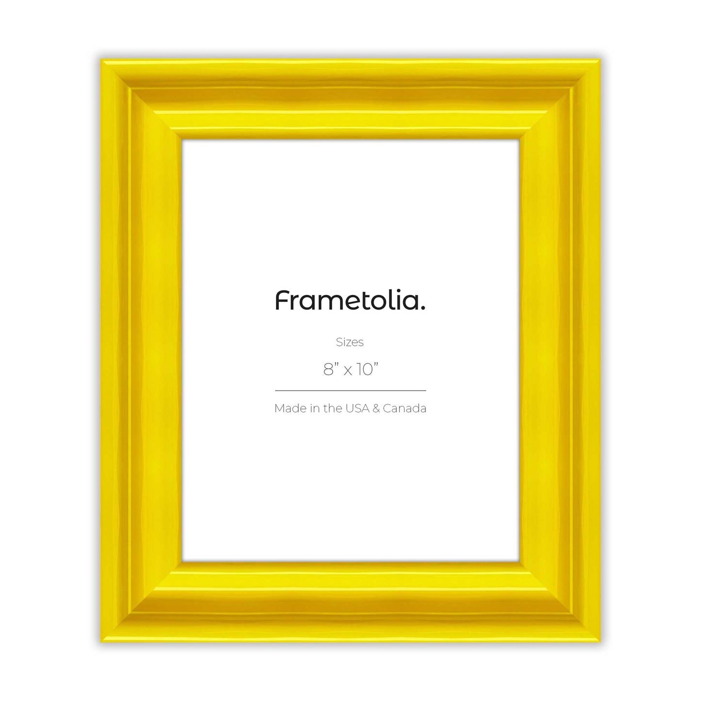 Sunburst Yellow Frame With Custom Print