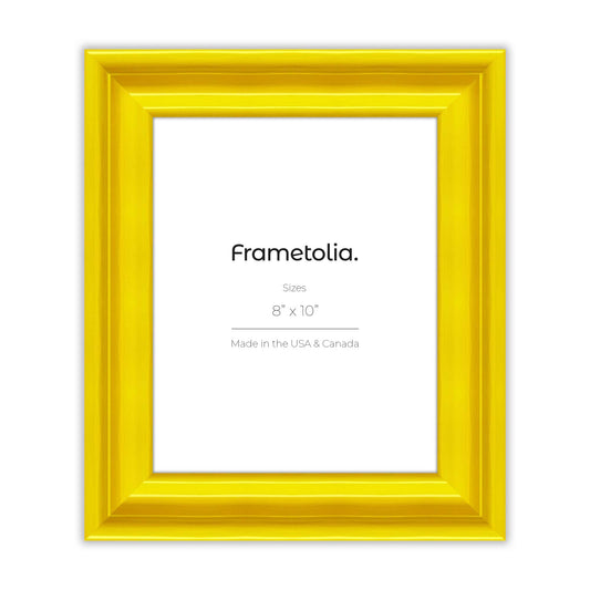 Sunburst Yellow Frame With Custom Print