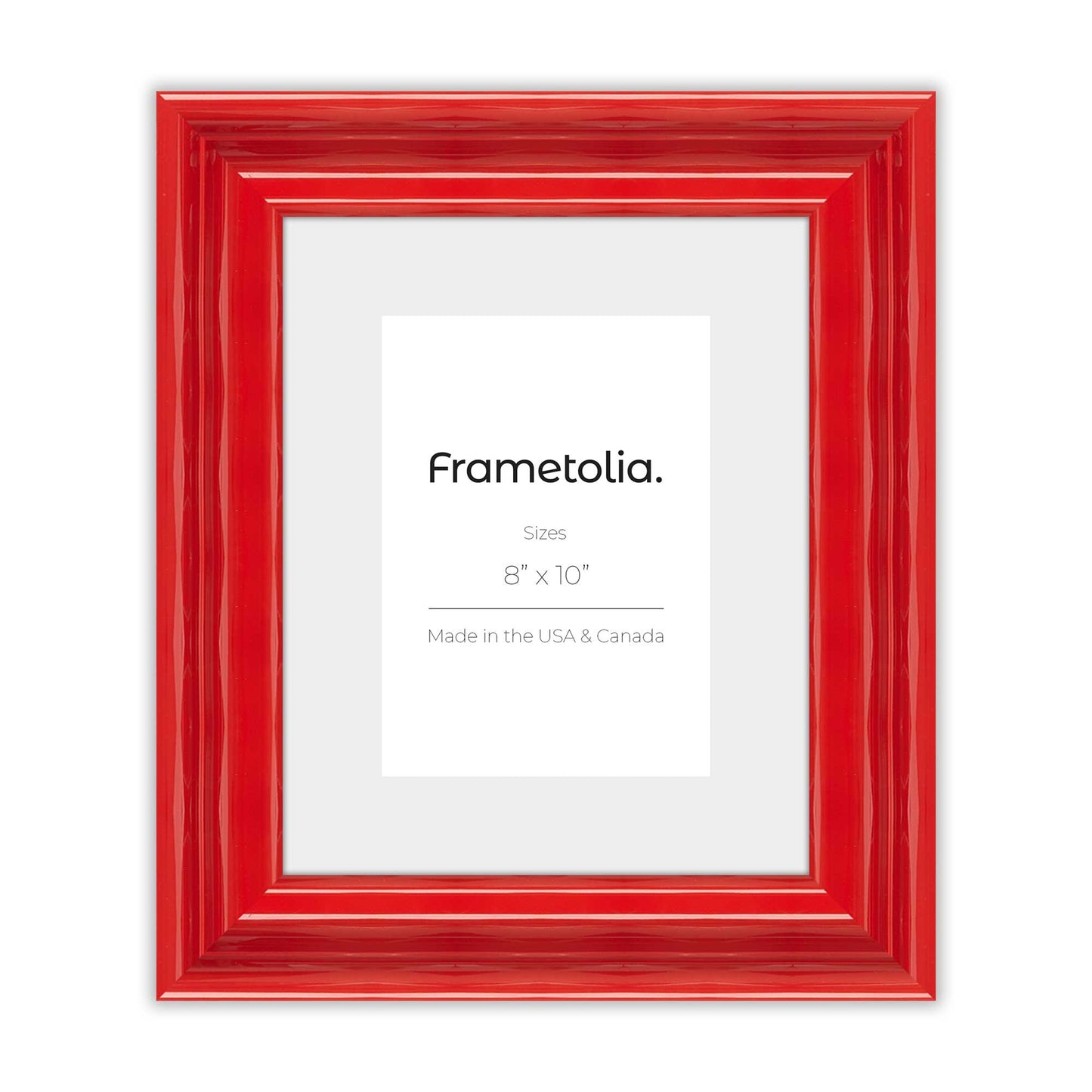 Cherry Red Gloss Frame With Custom Print