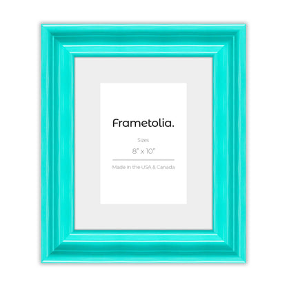 Capri Teal Wide Width Wall Frame