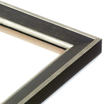 Formal Black Silver Medium Width Table Top Frame