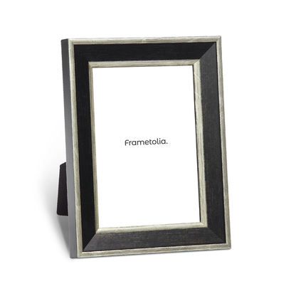 Formal Black Silver Medium Width Table Top Frame