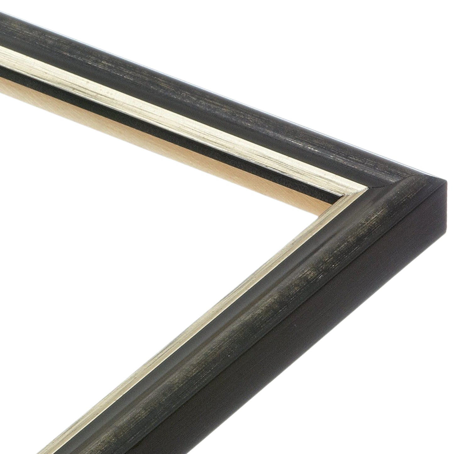 Formal Black Silver Narrow Width Table Top Frame