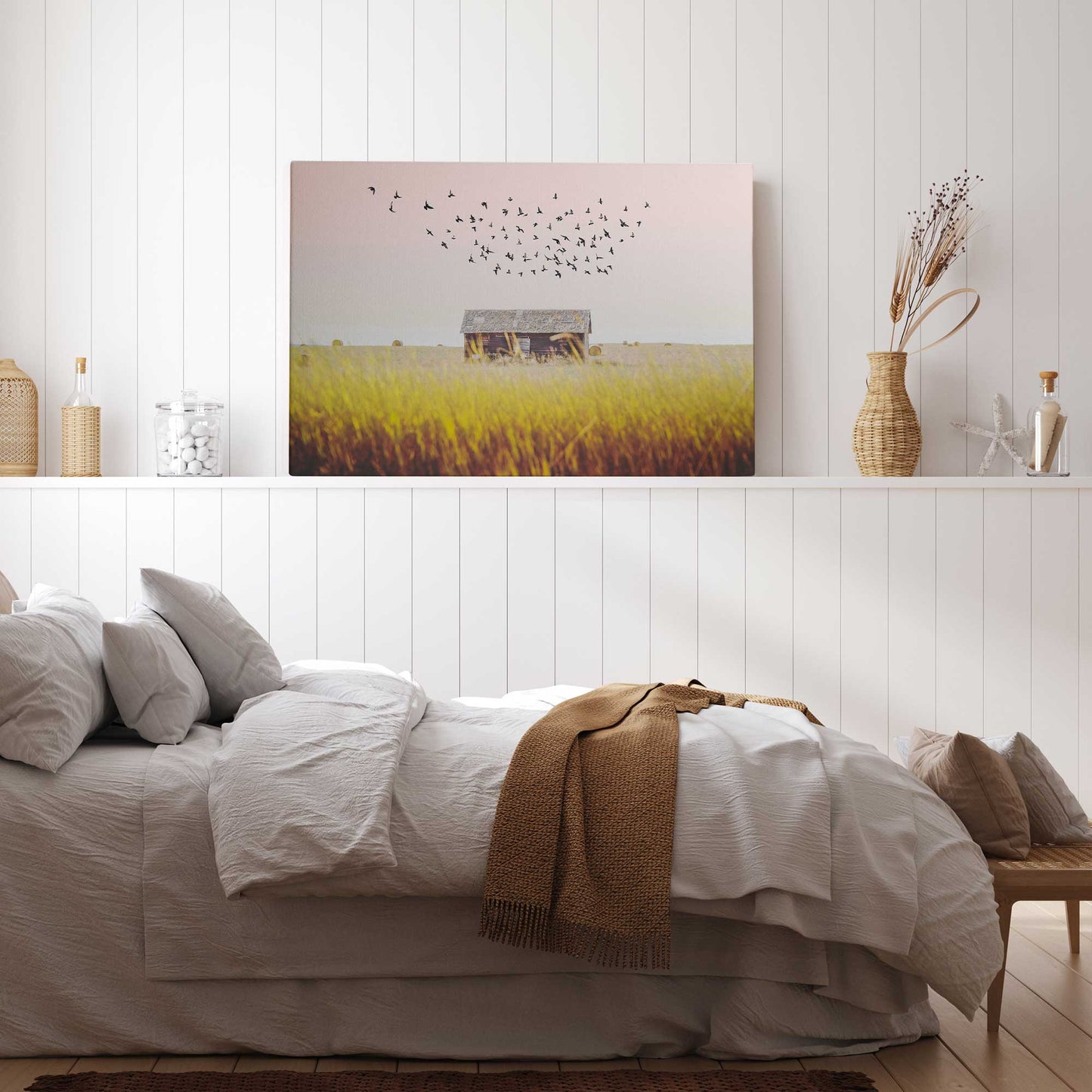 [color:No Frame], Picture of art on wall