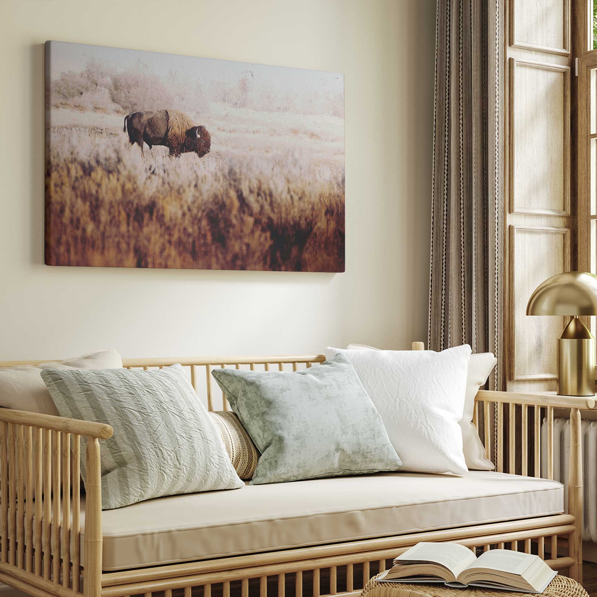 Lone Ranger Buffalo print on a canvas