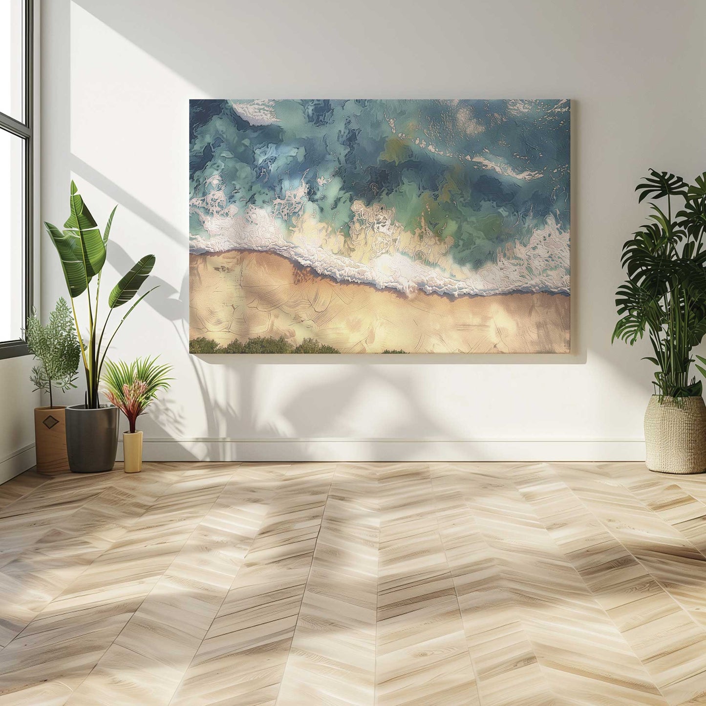 [Color:Stretched Canvas], Picture of art in a room