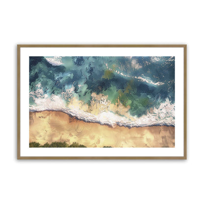 [Color:Brushed Gold], Picture of art in a Brushed Gold frame