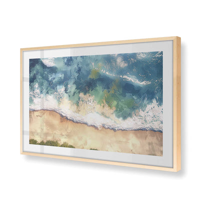 [Color:Raw Maple], Picture of art in a Raw Maple frame at an angle