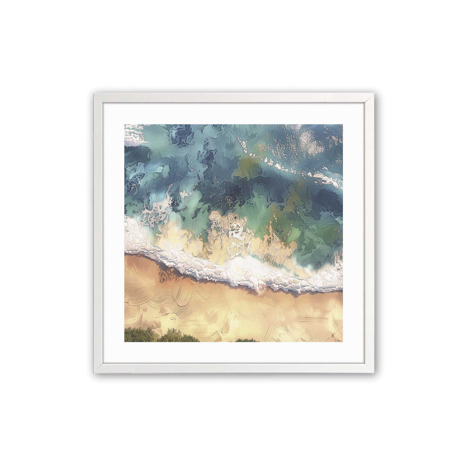 [Color:Opaque White], Picture of art in a Opaque White frame