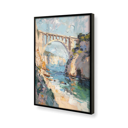 [Color:Satin Black], Picture of art in a Satin Black frame at an angle