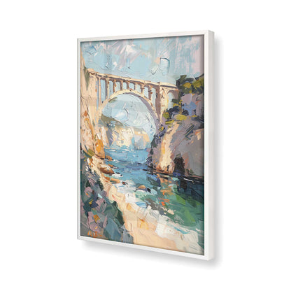 [Color:Opaque White], Picture of art in a Opaque White frame at an angle