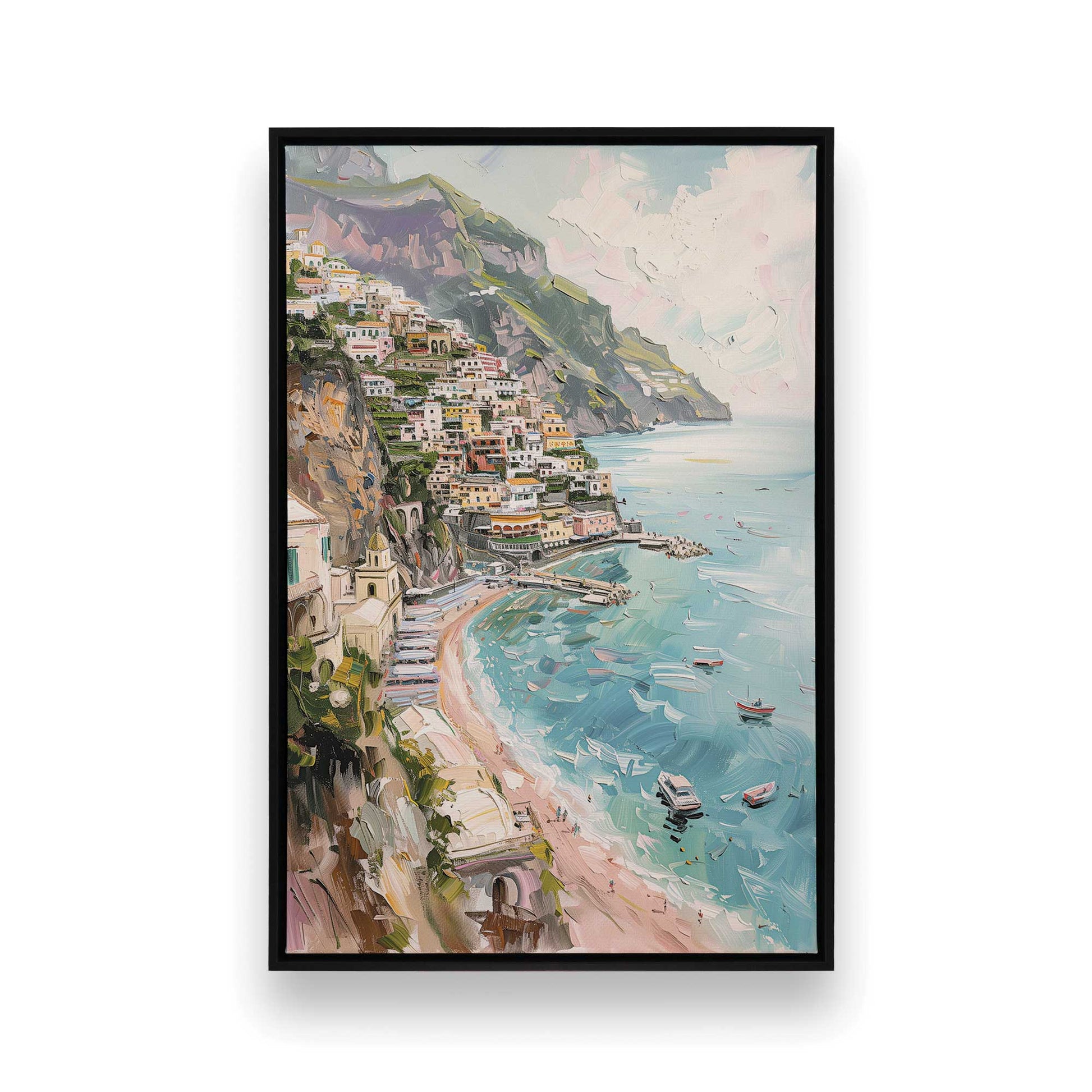 [Color:Satin Black], Picture of art in a Satin Black frame