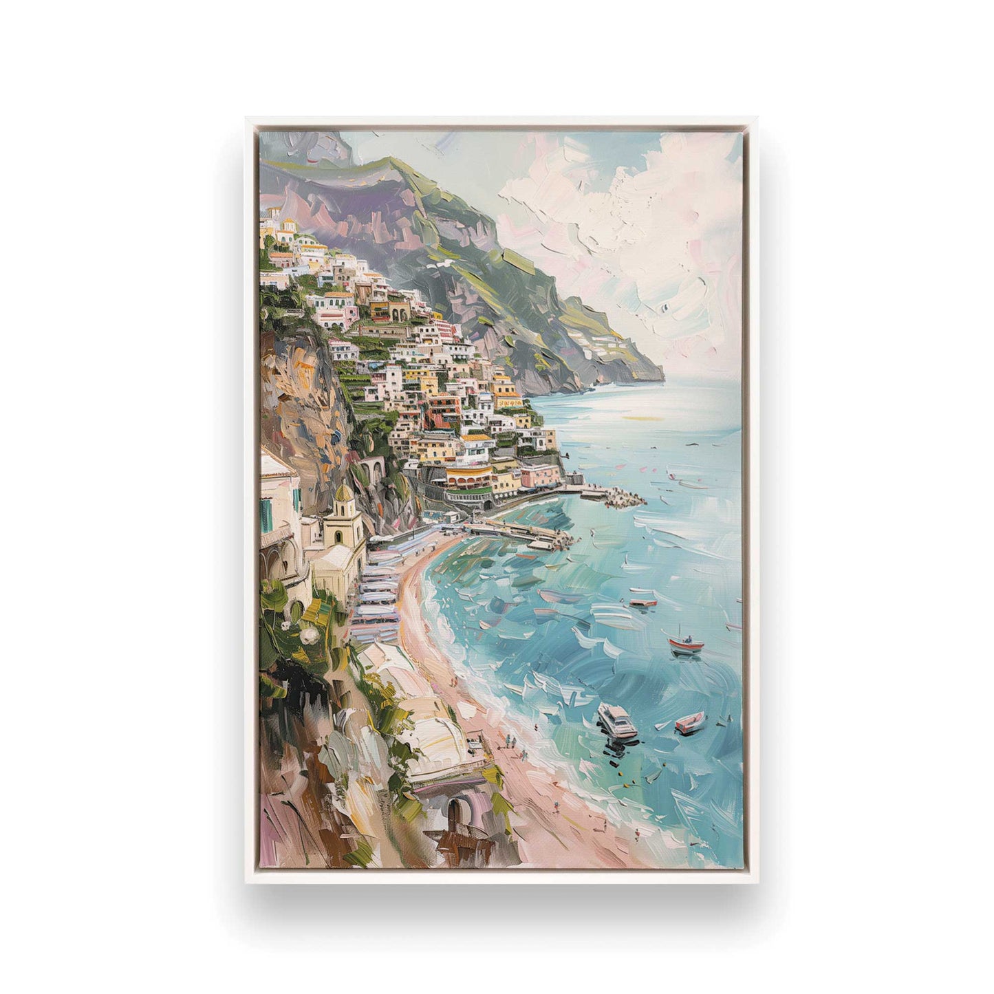 [Color:Opaque White], Picture of art in a White frame