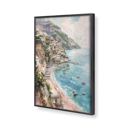 [Color:Weathered Zinc], Picture of art in a Weathered Zinc frame at an angle