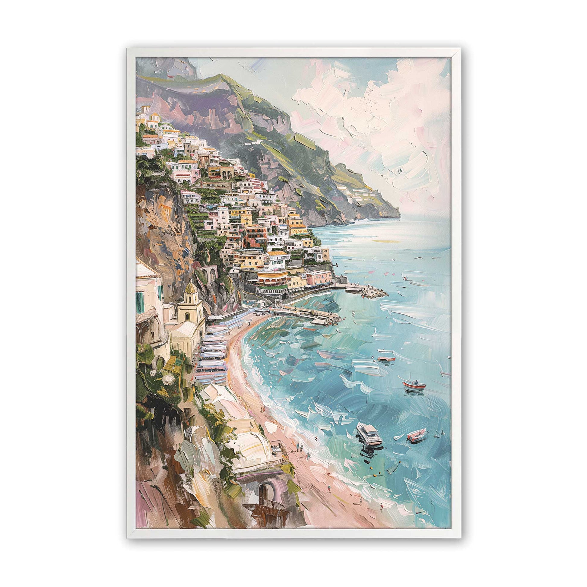 [Color:Opaque White], Picture of art in a Opaque White frame