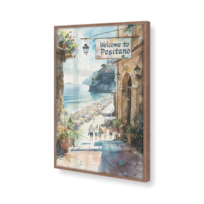 [Color:Powder Rose], Picture of art in a Powder Rose frame at an angle