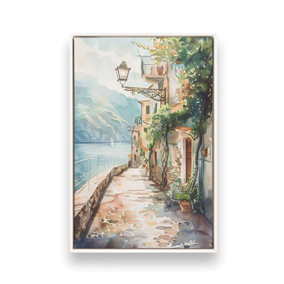 [Color:Opaque White], Picture of art in a White frame