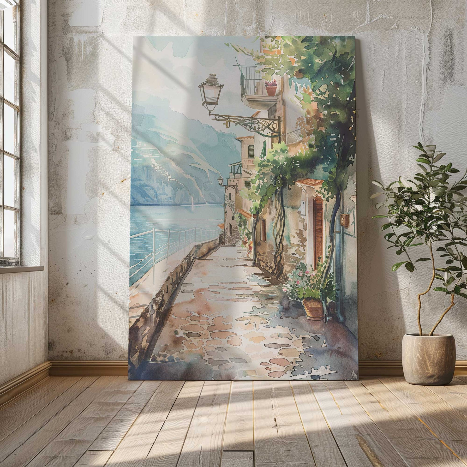 [Color:Stretched Canvas], Picture of art in a room