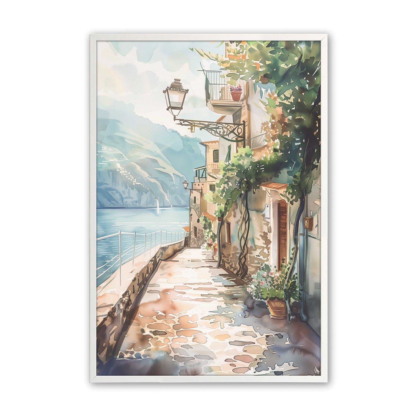 [Color:Opaque White], Picture of art in a Opaque White frame