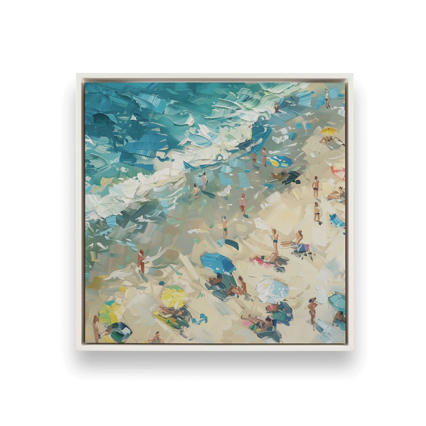 [Color:Opaque White], Picture of art in a White frame