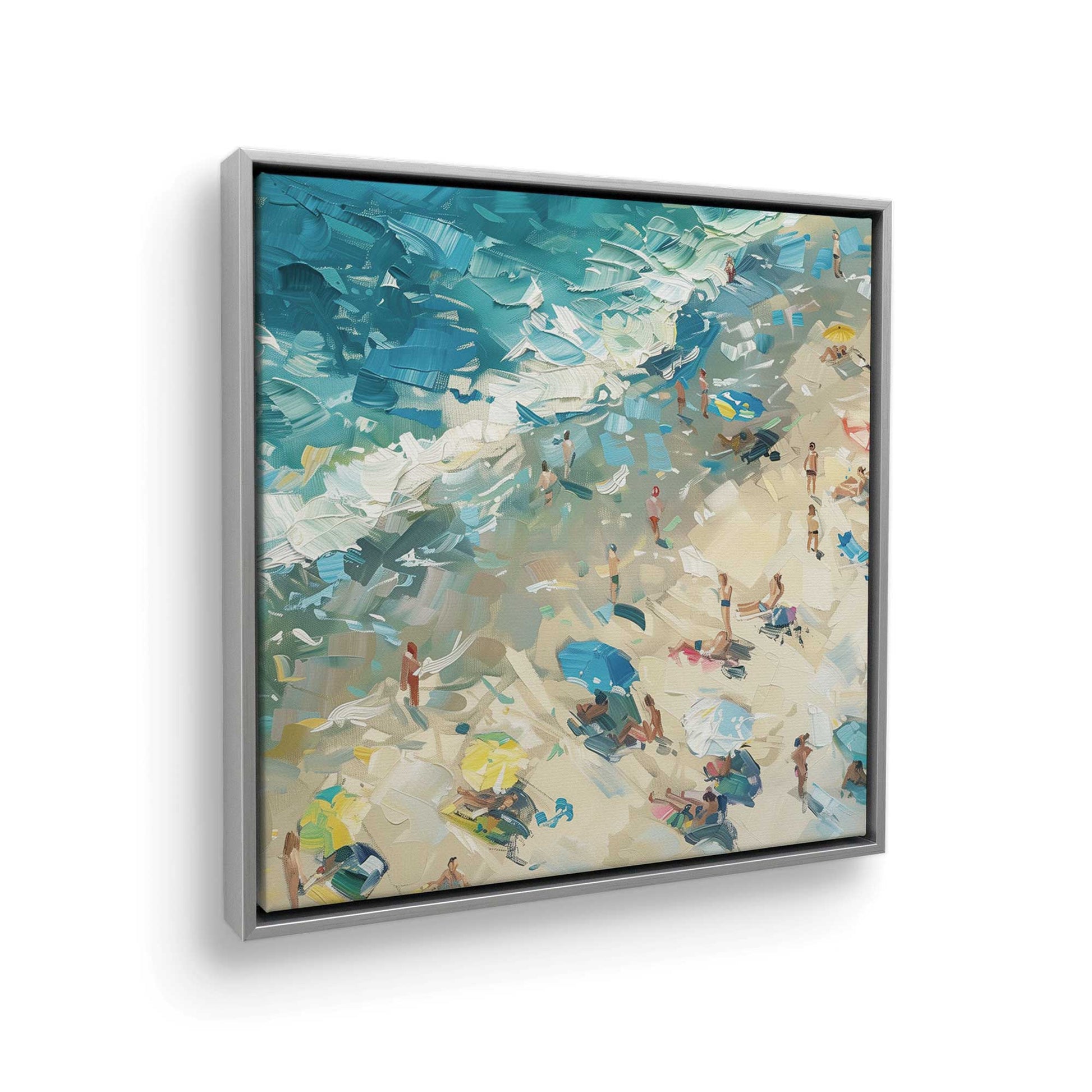 [Color:Polished Chrome], Picture of art in a Polished Chrome frame at an angle