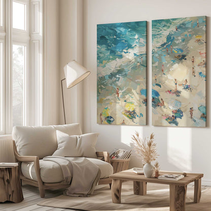 [Color:Stretched Canvas], Picture of art in a room