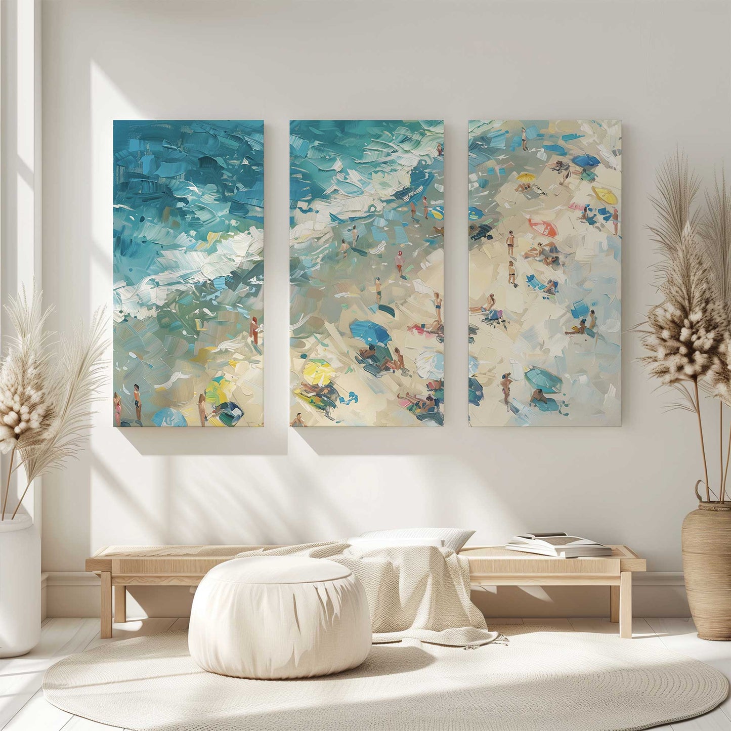 [Color:Stretched Canvas], Picture of art in a room