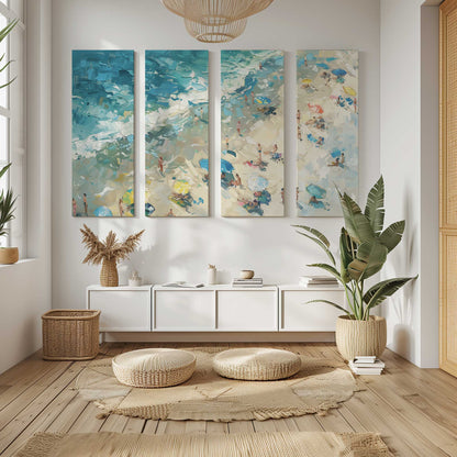 [Color:Stretched Canvas], Picture of art in a room