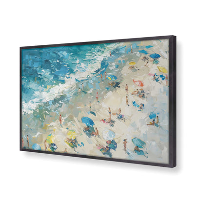[Color:Weathered Zinc],[shape:rectangle] Picture of art in a Weathered Zinc frame at an angle