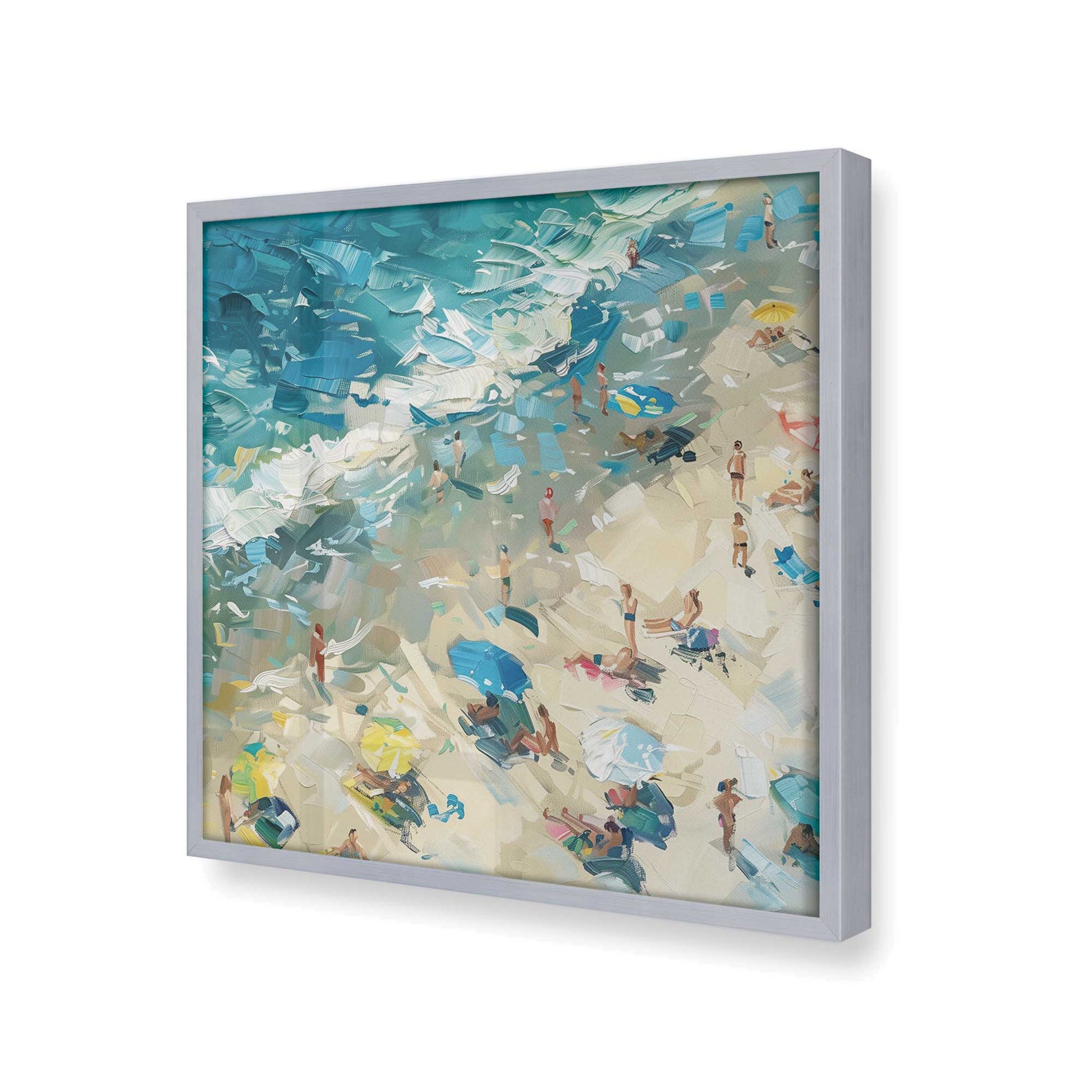 [Color:Polished Chrome], Picture of art in a Polished Chrome frame at an angle