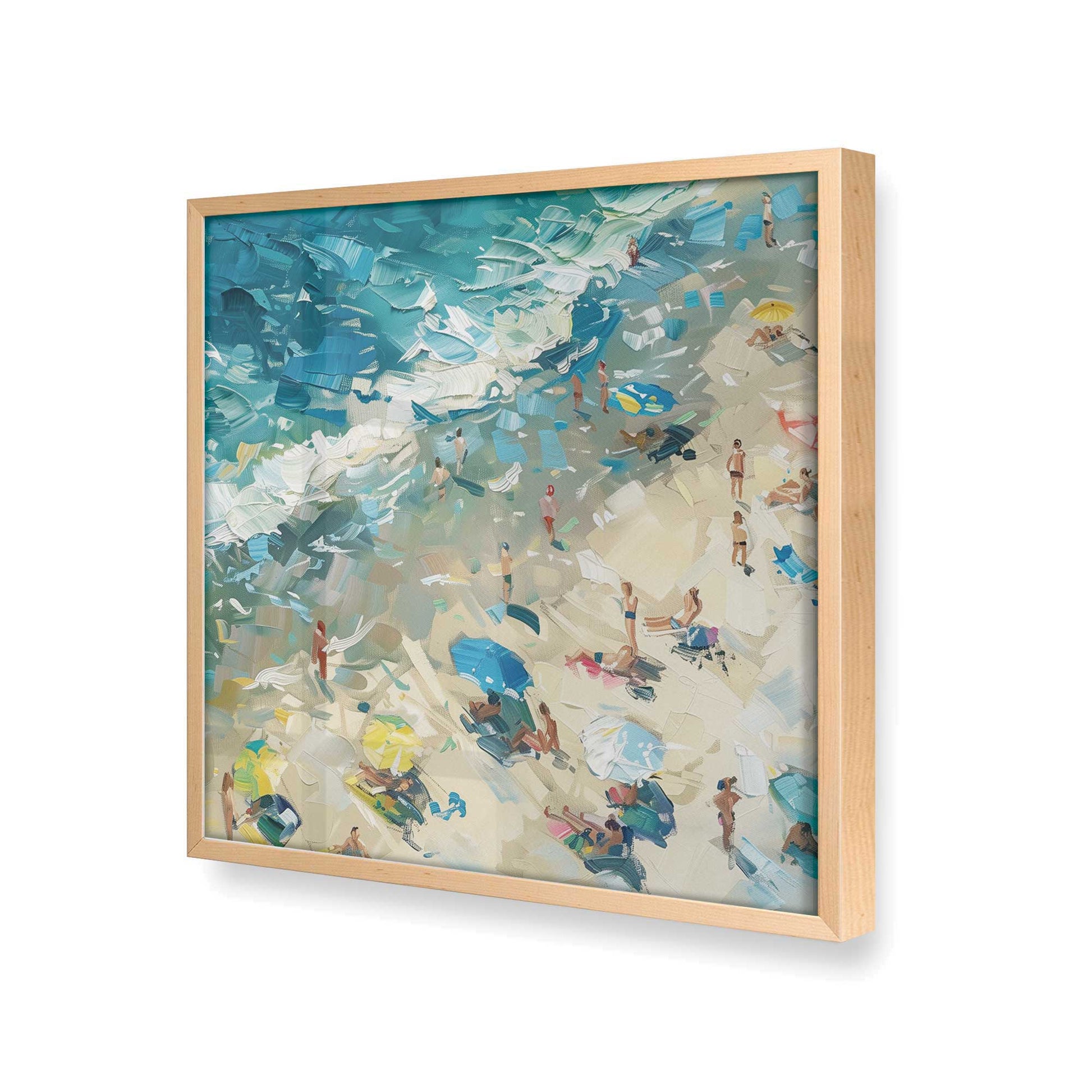 [Color:Raw Maple], Picture of art in a Raw Maple frame at an angle