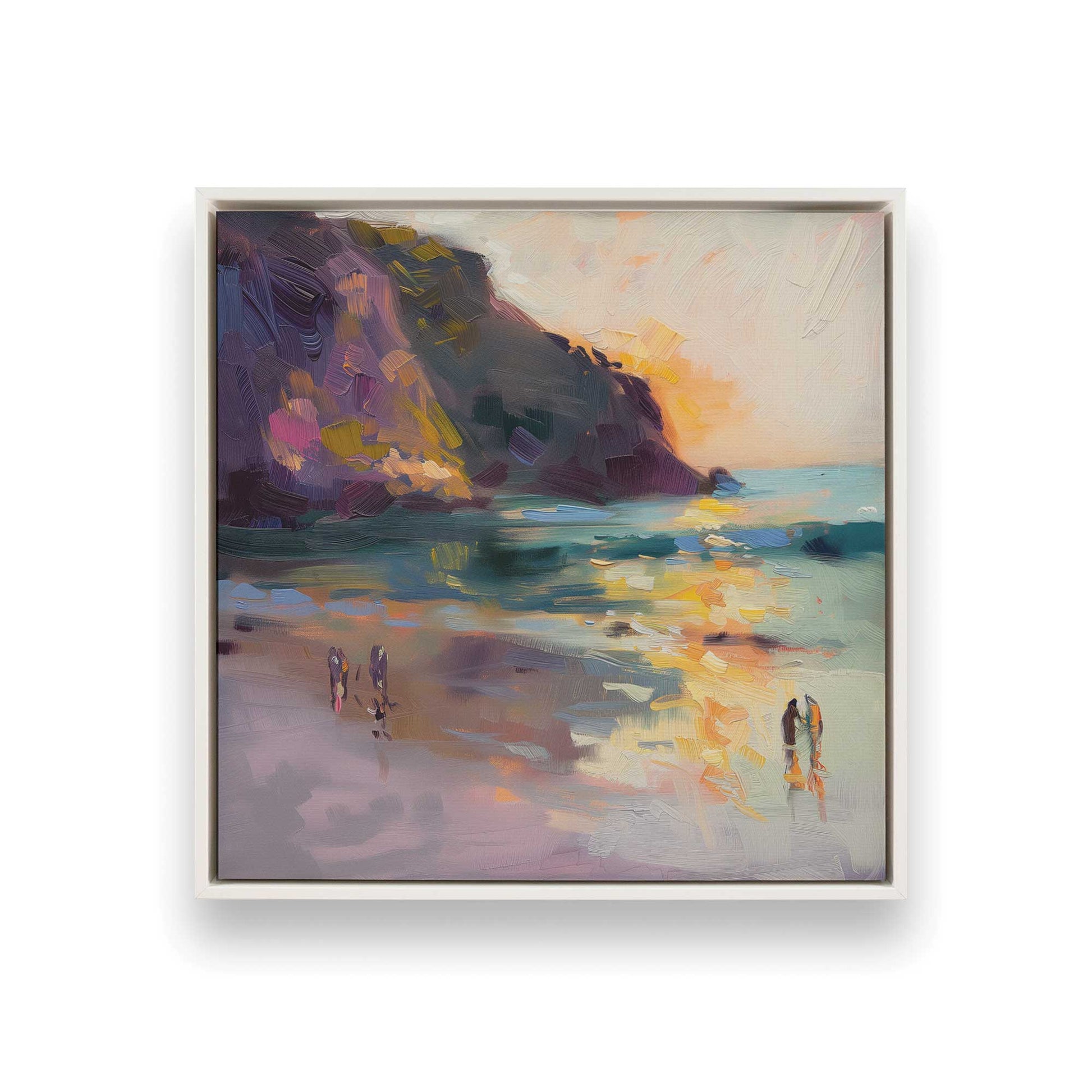 [Color:Opaque White], Picture of art in a White frame