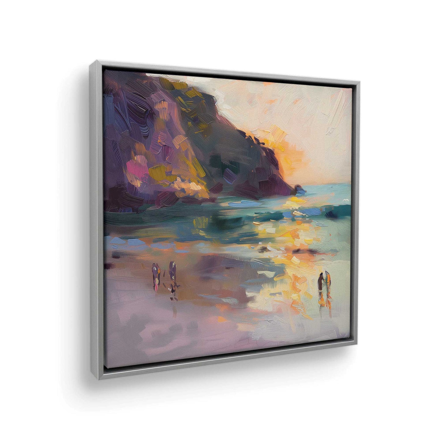 [Color:Polished Chrome], Picture of art in a Polished Chrome frame at an angle