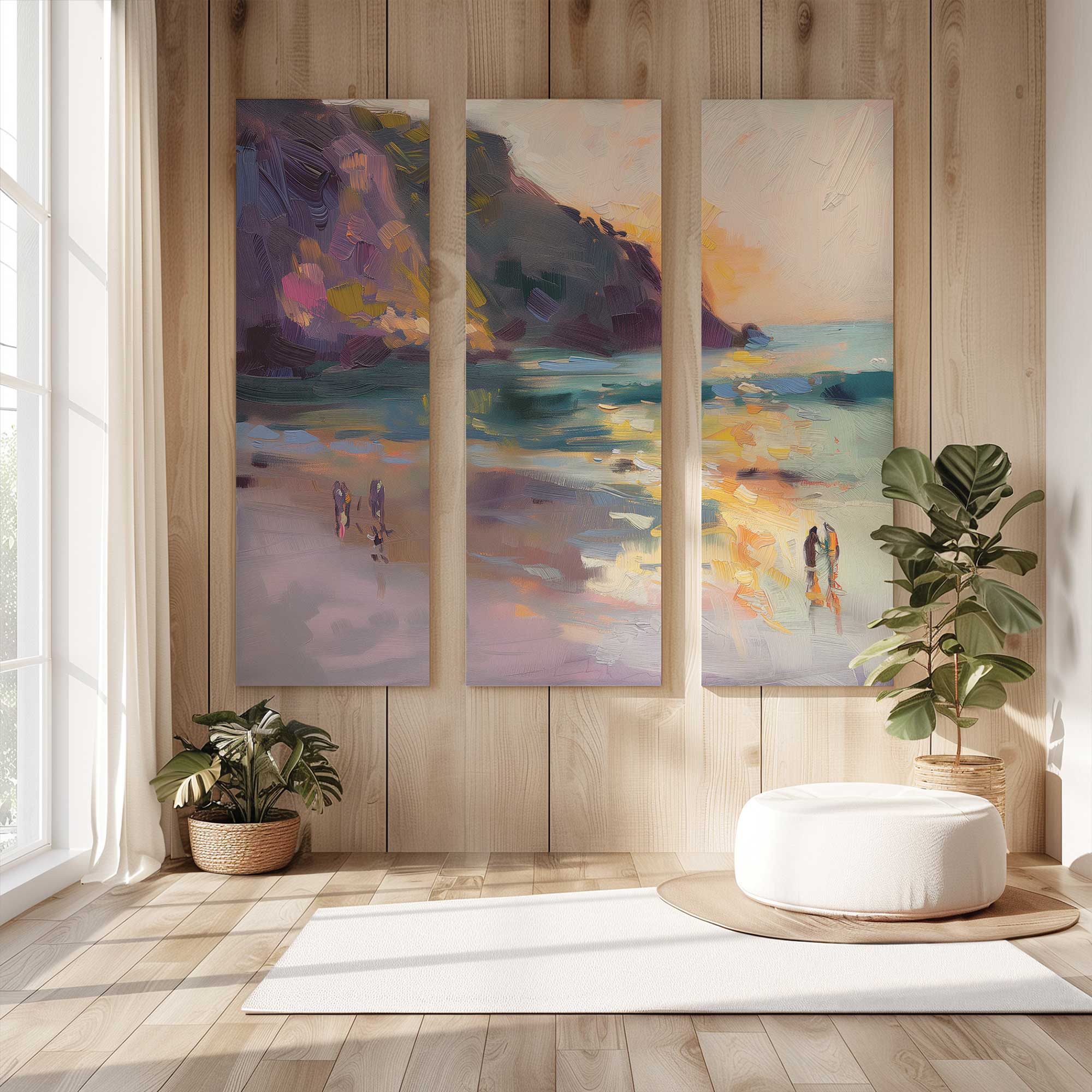 nocturne sunset soiree v1 large canvas 2 piece print