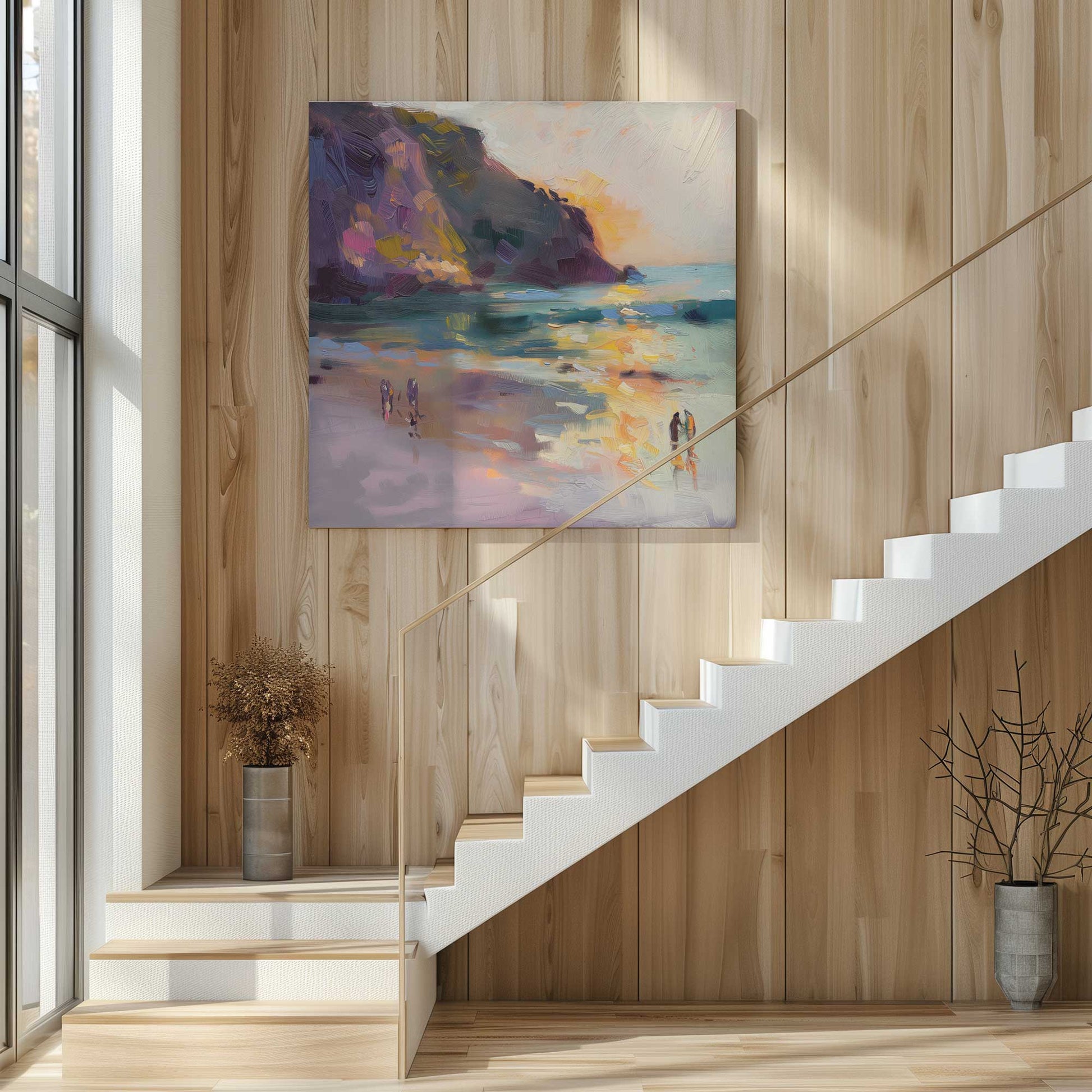 [Color:Stretched Canvas], Picture of art in a room