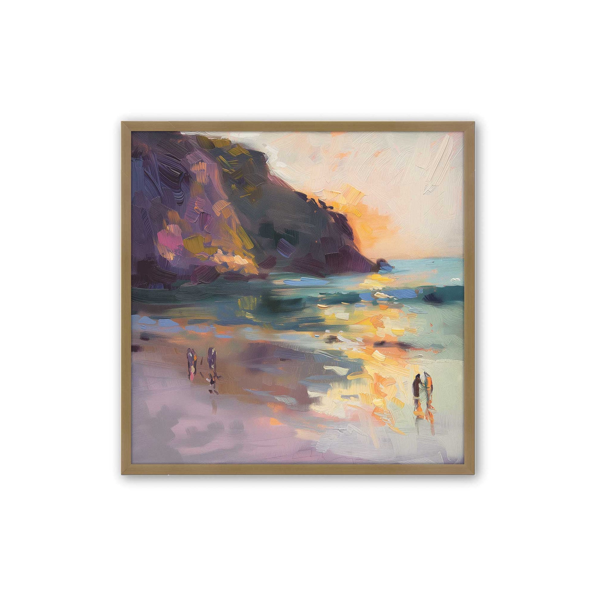 [Color:Brushed Gold], Picture of art in a Brushed Gold frame