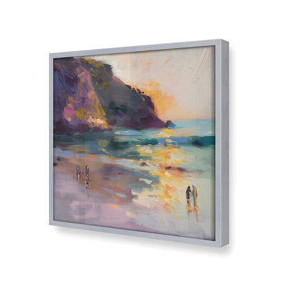 [Color:Polished Chrome], Picture of art in a Polished Chrome frame at an angle